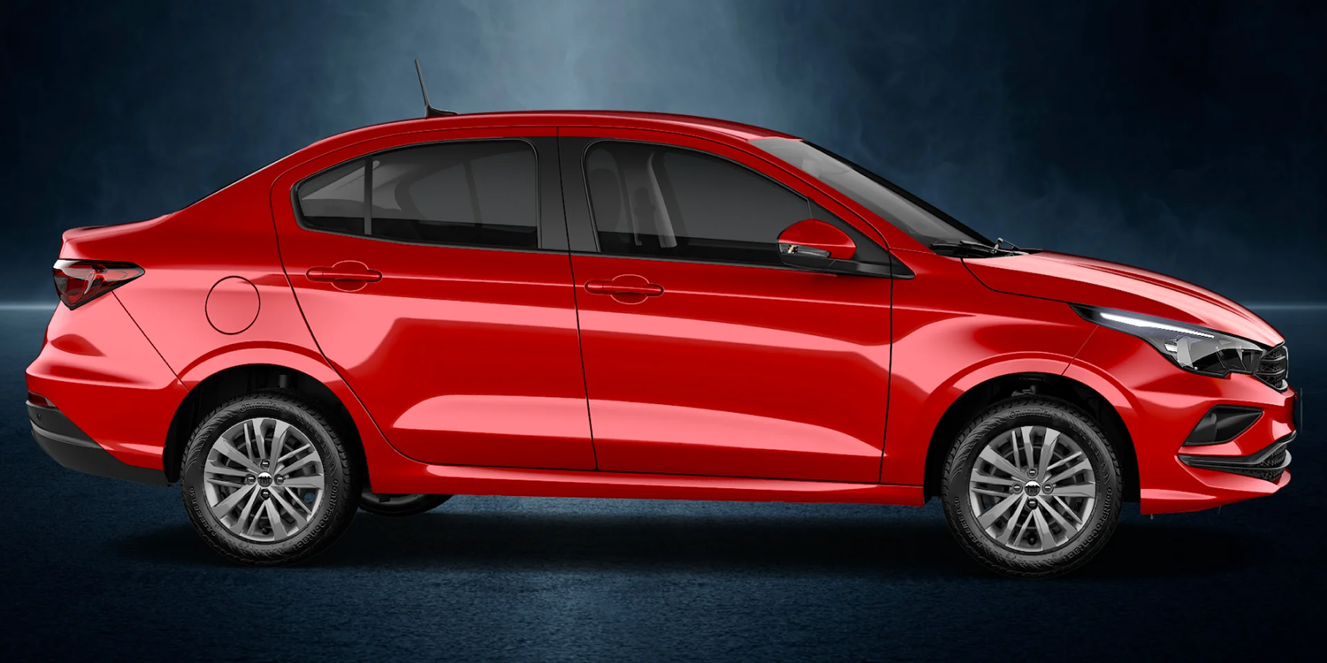 Lateral externa do carro Cronos Drive 1.3