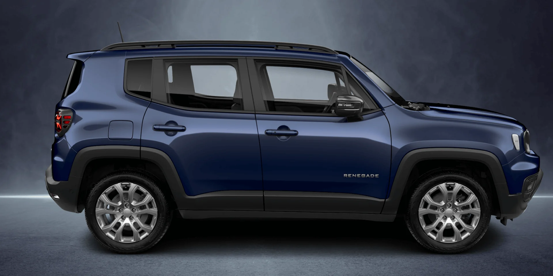 Lateral externa do carro Renegade Longitude 1.3